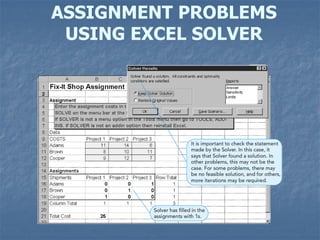 6. assignment problems | PDF