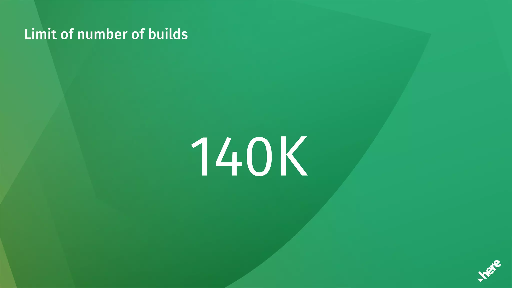 Limit of number of builds
140K
 