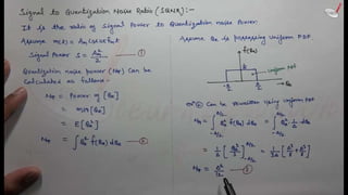 signal to quantization noise ratio sqnr | Communication Systems | PPTX
