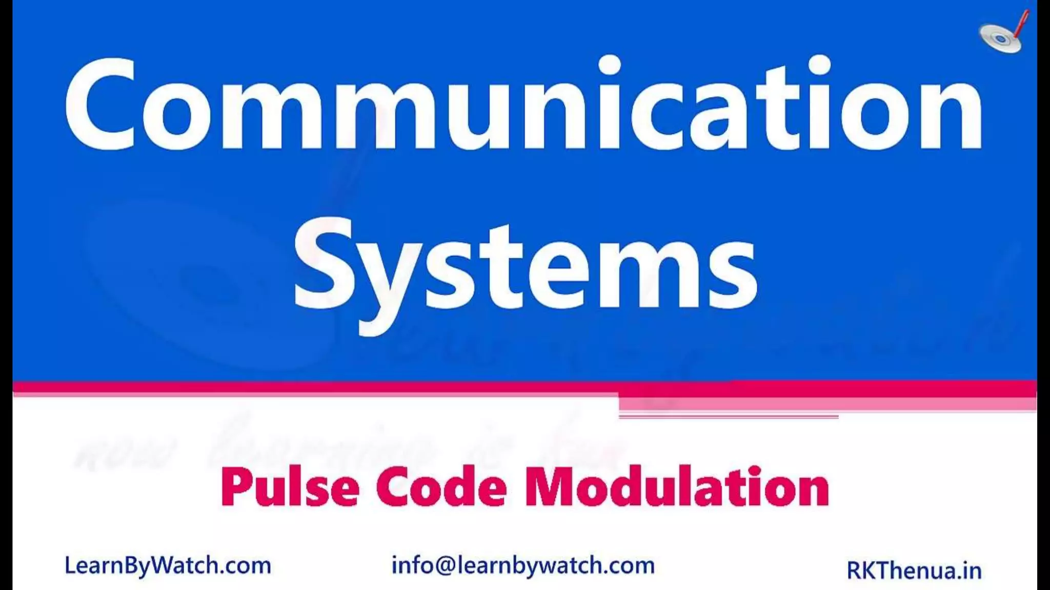 pulse code modulation pcm | Communication Systems | PPTX