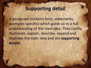 noting stated facts and details | PPTX