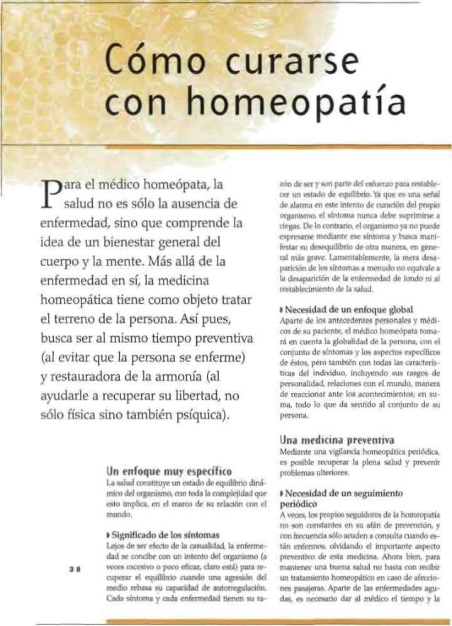 6. Cómo curarse con homeopatía 6. Cómo curarse con homeopatía