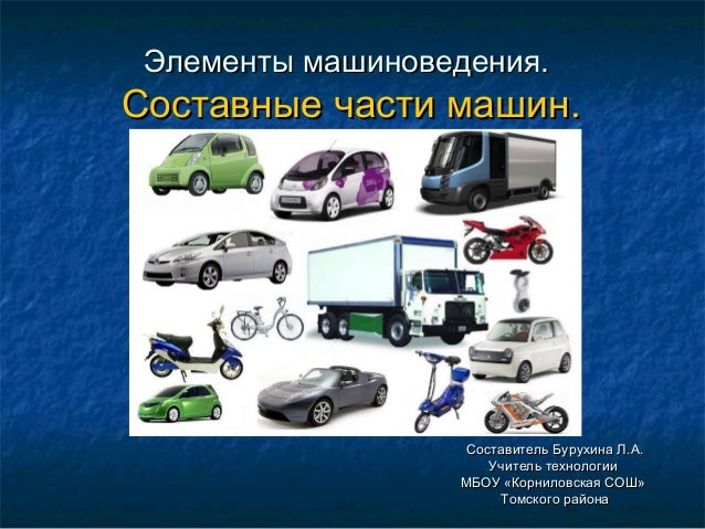 Машина и ее составляющие
