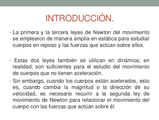 Leyes De Newton Introduccion