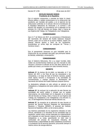 6 GACETA OFICIAL DE LA REPÚBLICA BOLIVARIANA DE VENEZUELA	 N° 6.284 Extraordinario

REPÚBLICA BOLIVARIANA DE VENEZUELA
DESPACHO DEL PRESIDENTE



         








           
           
         
        
      


         





        
        





          
      
       



  


        

REPÚBLICA BOLIVARIANA DE VENEZUELA
DESPACHO DEL PRESIDENTE
      





          

REPÚBLICA BOLIVARIANA DE VENEZUELA
DESPACHO DEL PRESIDENTE
  








         

          

         

           






          
       

       
        






        








  








         

          

         

           






          
       

       
        






        








  








         

          

         

           






          
       

       
        






        








  








         

          

         

           






          
       

       
        






        















         

          

         

           






          
       

       
        






        














         

          

         

           






          
       

       
        






        












         

          

         

           






          
       

       
        






        








  








         

          

         

           






          
       

       
        






        









REPÚBLICA BOLIVARIANA DE VENEZUELA
DESPACHO DEL PRESIDENTE



         








           
           
         
        
      


         





        
        





          
      
       



  


        

REPÚBLICA BOLIVARIANA DE VENEZUELA
DESPACHO DEL PRESIDENTE



         








           
           
         
        
      


         





        
        





          
      
       



  


        

REPÚBLICA BOLIVARIANA DE VENEZUELA
DESPACHO DEL PRESIDENTE



         








           
           
         
        
      


         





        
        





          
      
       



  


        

REPÚBLICA BOLIVARIANA DE VENEZUELA
DESPACHO DEL PRESIDENTE



         








           
           
         
        
      


         





        
        





          
      
       



  


        

REPÚBLICA BOLIVARIANA DE VENEZUELA
DESPACHO DEL PRESIDENTE



         








           
           
         
        
      


         





        
        





          
      
       



  


        

REPÚBLICA BOLIVARIANA DE VENEZUELA
DESPACHO DEL PRESIDENTE



         








           
           
         
        
      


         





        
        





          
      
       



  


        
 