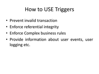 6. triggers | PPT