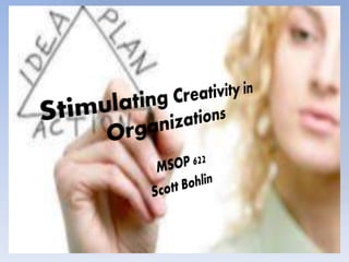 6.1 power point stimulating creativity in organizations | PPTX