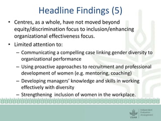 Session 6.2 CGIAR gender evaluation results by Deborah Merrill Sands