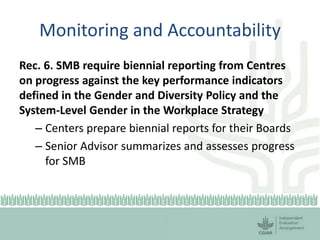 Session 6.2 CGIAR gender evaluation results by Deborah Merrill Sands