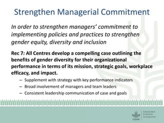 Session 6.2 CGIAR gender evaluation results by Deborah Merrill Sands
