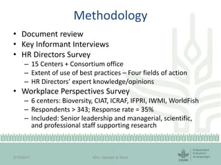 Session 6.2 CGIAR gender evaluation results by Deborah Merrill Sands