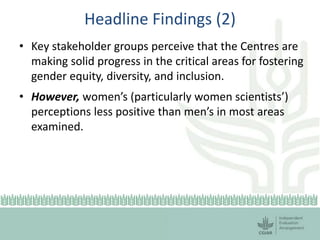 Session 6.2 CGIAR gender evaluation results by Deborah Merrill Sands