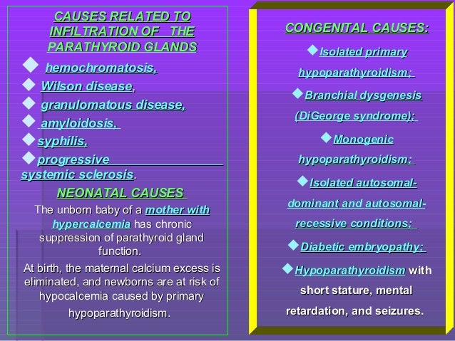 Hyperparathyroidism Hypoparathyroidism