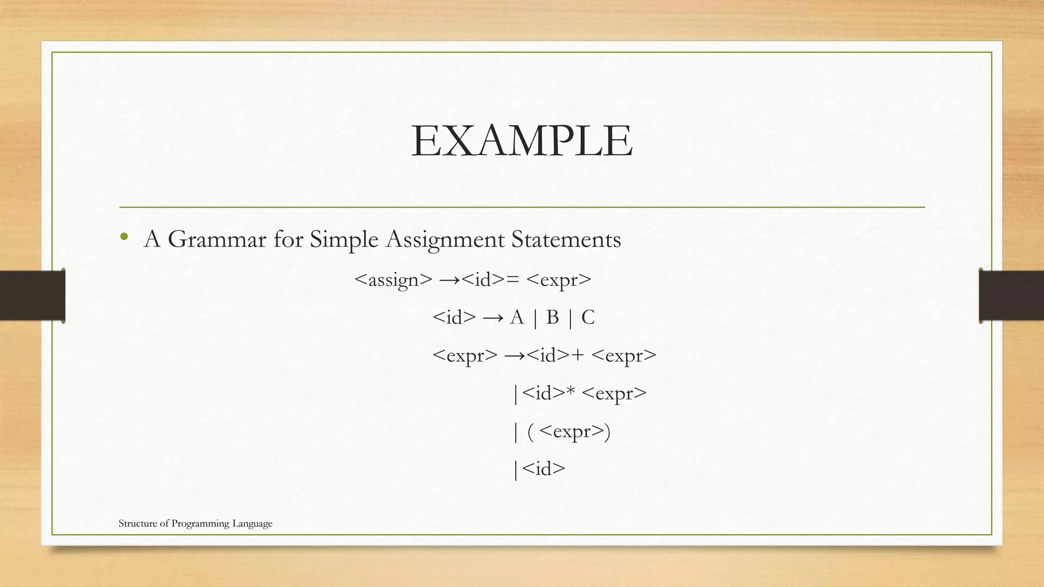 6. describing syntax and semantics | PPTX