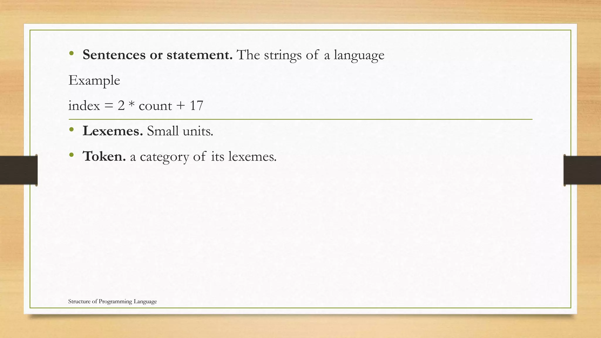 6. describing syntax and semantics | PPTX