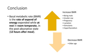 6.2.3 basal metabolic rate | PPTX