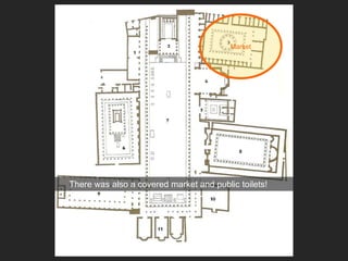There was also a covered market and public toilets!
Market
 