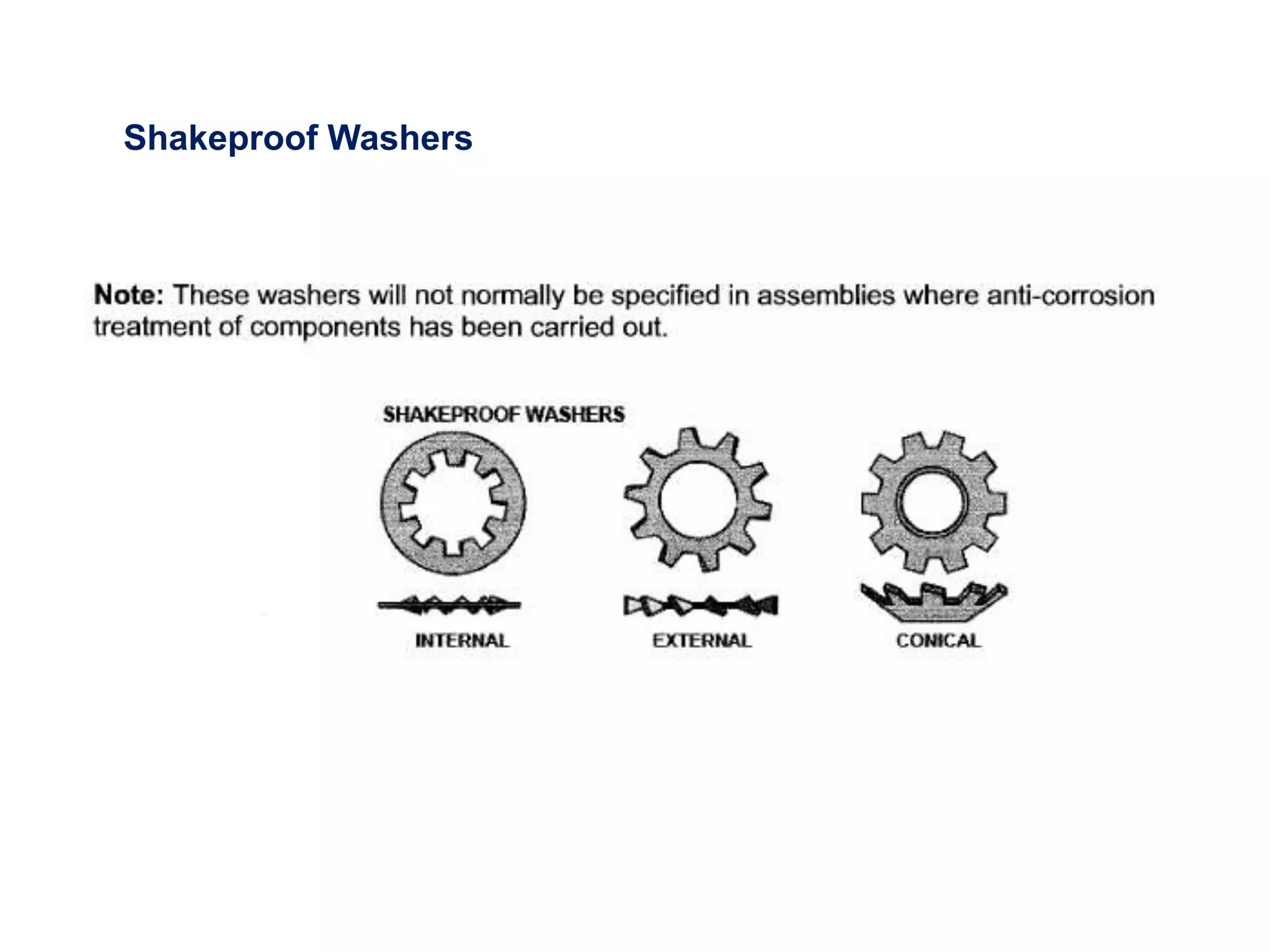 Shakeproof Washers
 