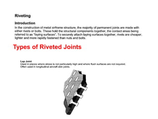 Types of Riveted Joints
 