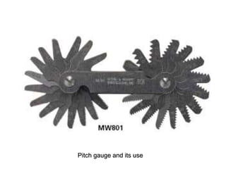 Pitch gauge and its use
 