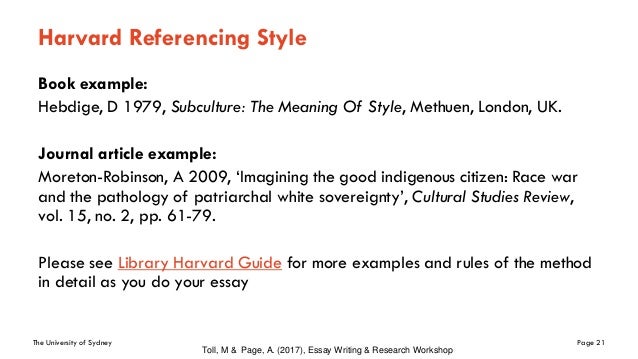 essay writing research workshop harvard referencing example essay