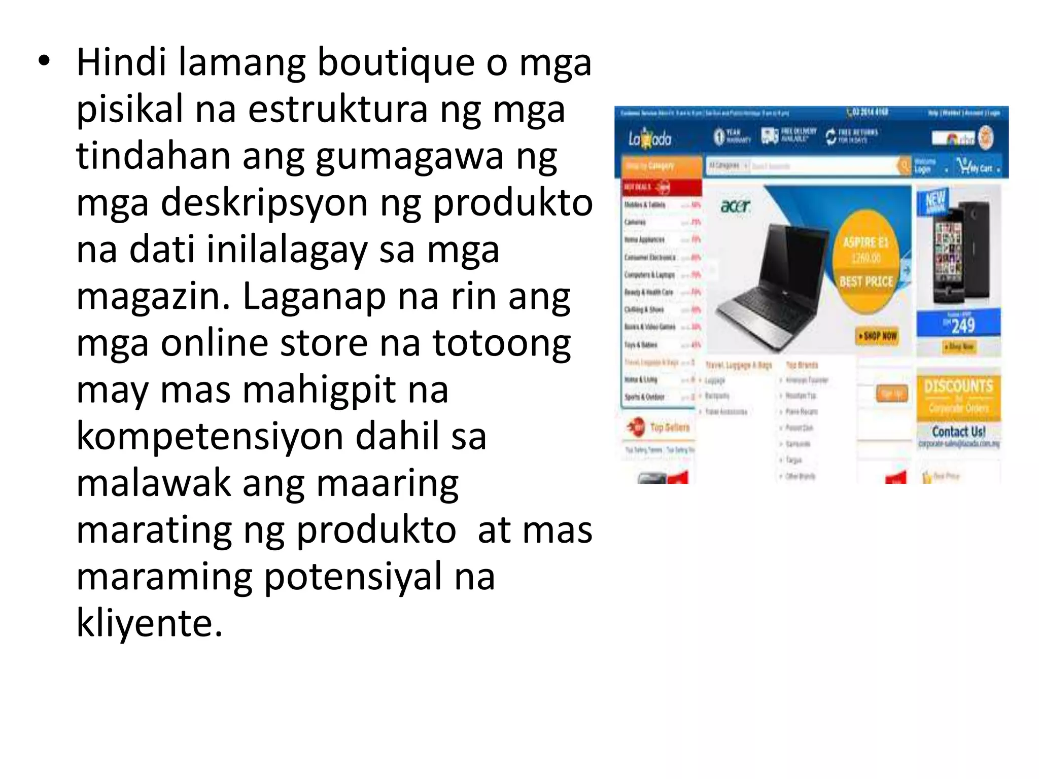 Deskripsiyon ng produkto | PPTX