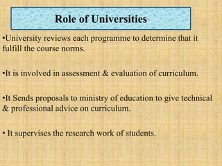 Role Of Students In Curriculum