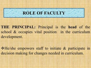 Role Of Students In Curriculum