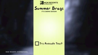 MGM RESORTS INTERNATIONAL
 