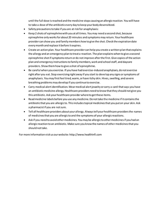 6 allergic reaction to antibiotics docx