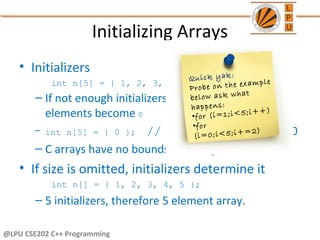 Arrays in C++ | PPT
