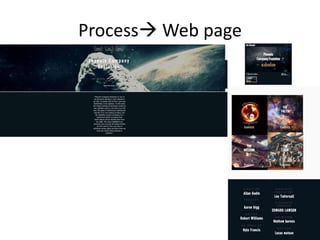 Process Web page
 