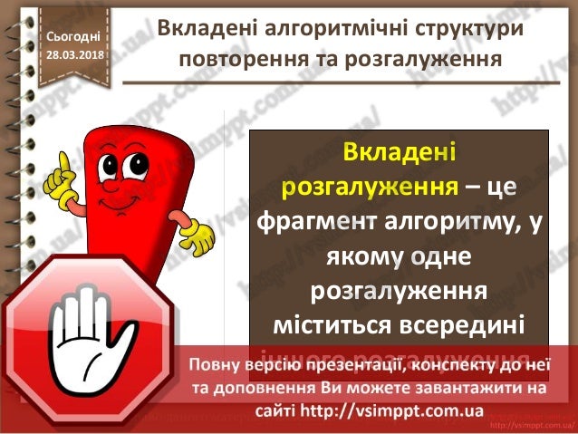 Картинки по запросу "вкладені алгоритмічні структури повторення 6 клас презентація"