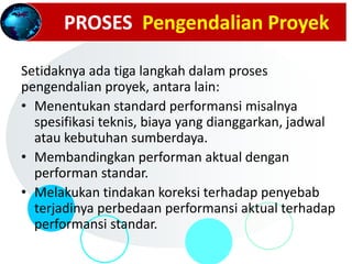 Pengendalian Proyek_Materi Training 'PROJECT MANAGEMENT"