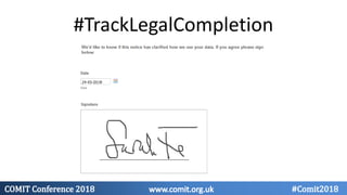 #TrackLegalCompletion
 