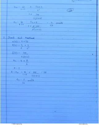 control system made easy hand written notes Gate ECE | PDF
