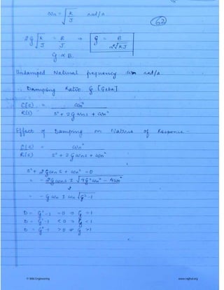 control system made easy hand written notes Gate ECE | PDF