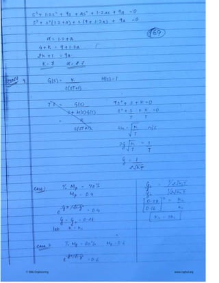 control system made easy hand written notes Gate ECE | PDF