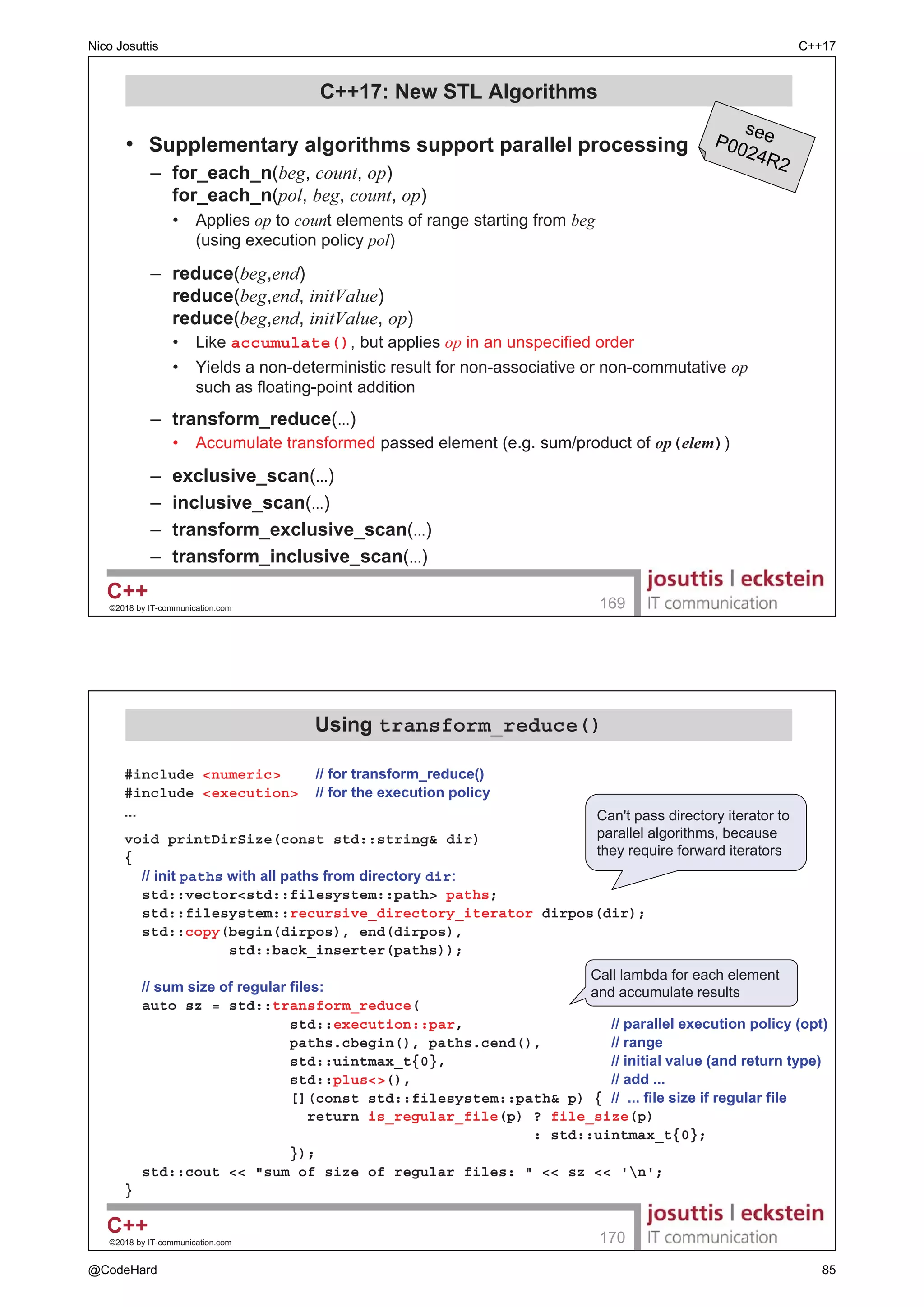 operator new(sizeof(std::string), adr)
operator new(sizeof(std::string),
std::align_val_t(alignof(std::string)), adr)
‹ E ,7FRPPXQLFDWLRQFRP 

 ([DPSOH IRU +HDS $OORFDWLRQ ZLWK $OLJQPHQW
#include new  IRU align_val_t
struct alignas(512) Aligned {
int i;
alignas(128) double d;
alignas(512) char c;
 DOORFDWH PHPRU IRU VLQJOH REMHFW ZLWK GHIDXOW DOLJQPHQW
static void* operator new (std::size_t size) {
std::cout  Aligned::new called with size:   size  n;
return ::new char[size];
}
 DOORFDWH PHPRU IRU VLQJOH REMHFW ZLWK H[WHQGHG DOLJQPHQW
static void* operator new (std::size_t size, std::align_val_t align) {
std::cout  Aligned::new called with size:   size
  and align:   static_castint(align)  n;
return ::new char[size];
}
};
Aligned a;  DOLJQHG IRU  DGGUHVV VLQFH  