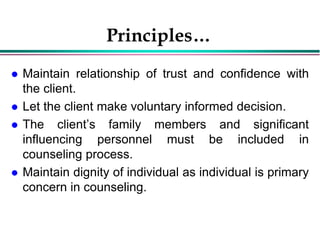 6. counseling and guidance