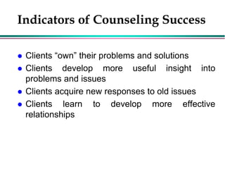 6. counseling and guidance