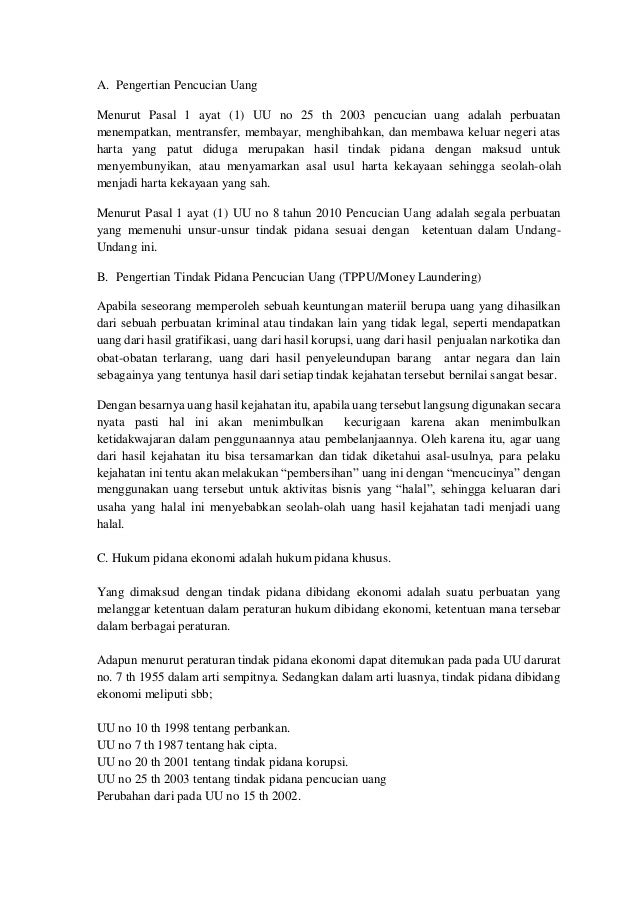 6 Hbl Clara Monalisa Hapzi Ali Tindak Pidana Pencucian Uang Univer