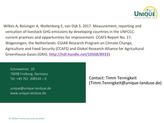 Livestock MRV at national level