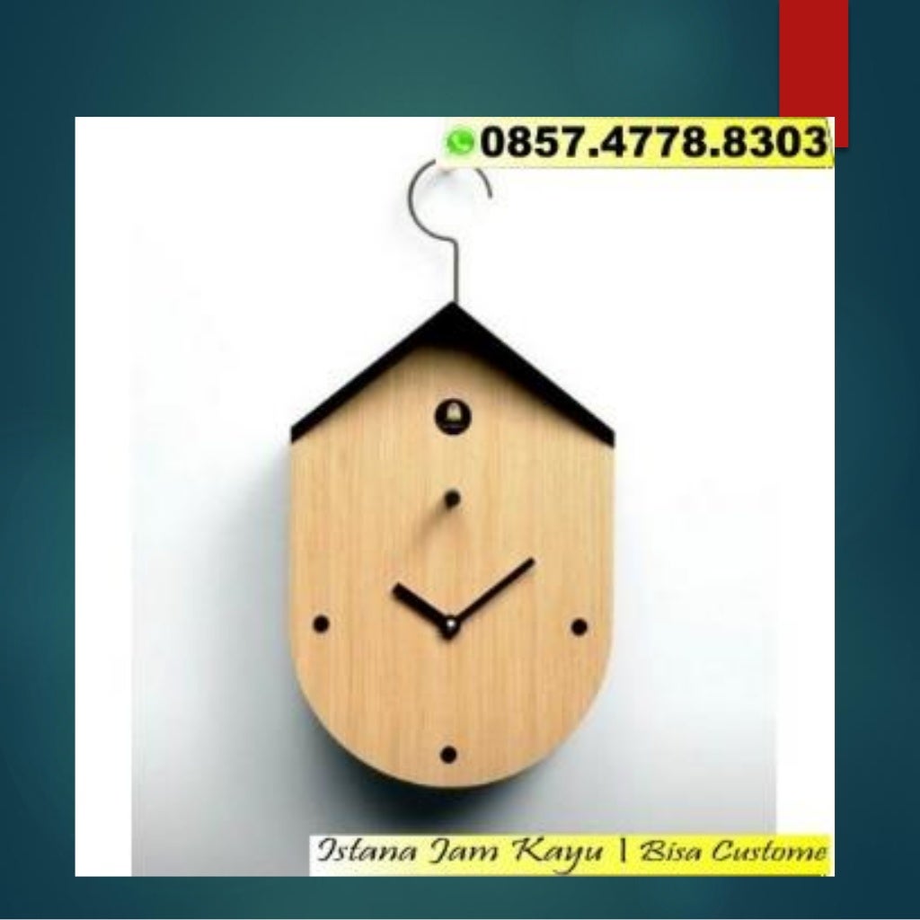Jual Jam Kayu Custom, Jual Jam Dinding Kayu Cantik, 0857.4778.8303
