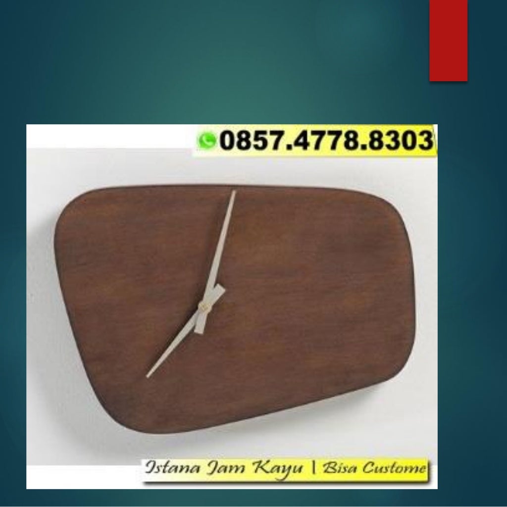 Jual Jam Kayu Custom, Jual Jam Dinding Kayu Cantik, 0857.4778.8303