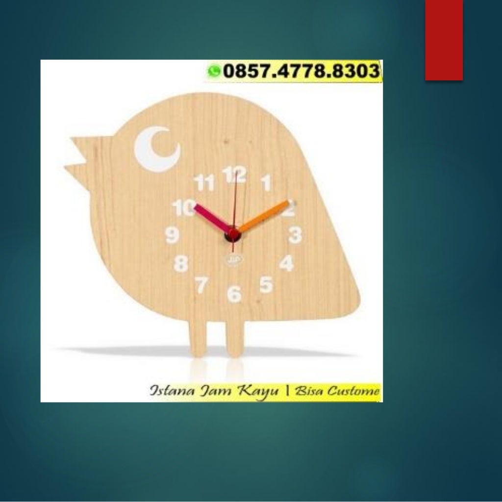 Jual Jam Kayu Custom, Jual Jam Dinding Kayu Cantik, 0857.4778.8303