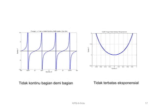 Tidak kontinu bagian demi bagian Tidak terbatas eksponensial
17KPB-6-firda
 