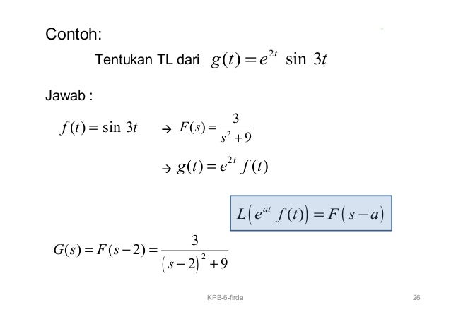 Transformasi Laplace
