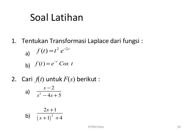 Transformasi Laplace