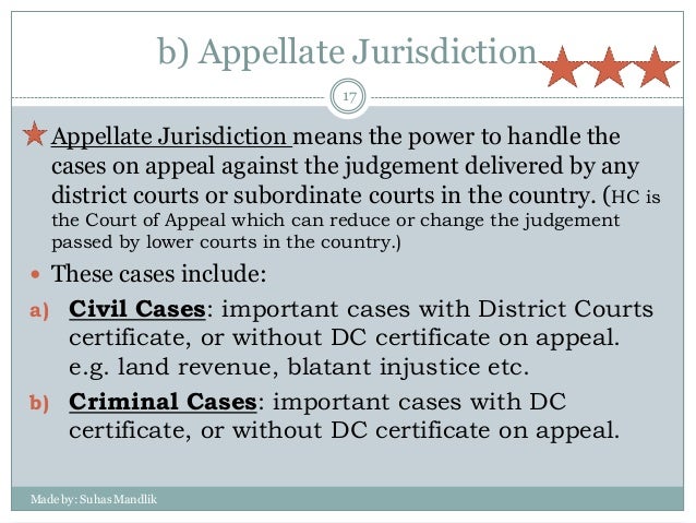 High Court In Which Cases Does The Supreme Court Have Original